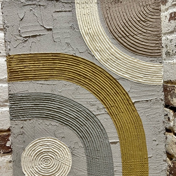 Concrete Geometric Painting on Canvas by Molly Dexter, Seneca Avenue Arts. - Picture 9 of 9